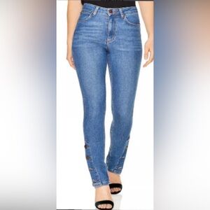 Sandro Paris High Rise Women's Jeans In Blue Vintage Size EU 38 / US 6